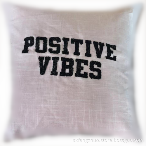 outdoor hot stamp customer logo sofa cushion